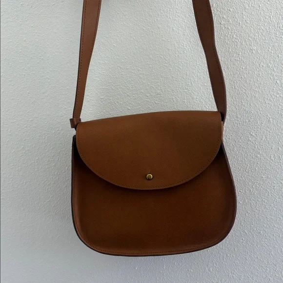Madewell Leather Crossbody/Shoulder Bag English Saddle - Picture 1 of 6